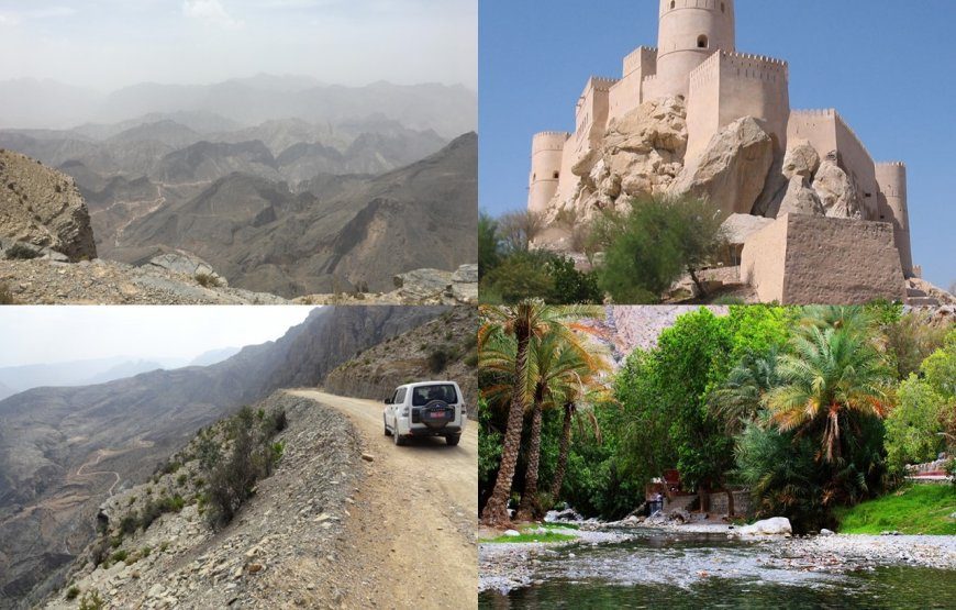 A Visit to Nakhal Fort, Thawara , Wadi Bani Auf (off-road) (8 am to 6 pm) – max 4 per vehicle