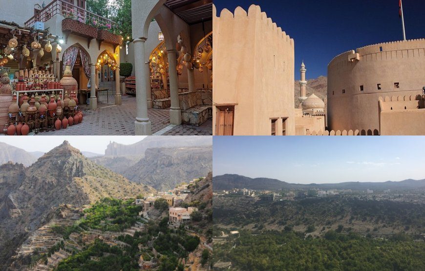 Nizwa – Jabal Akhdar Mountain(8 am to 6 pm) – max 4 per vehicle