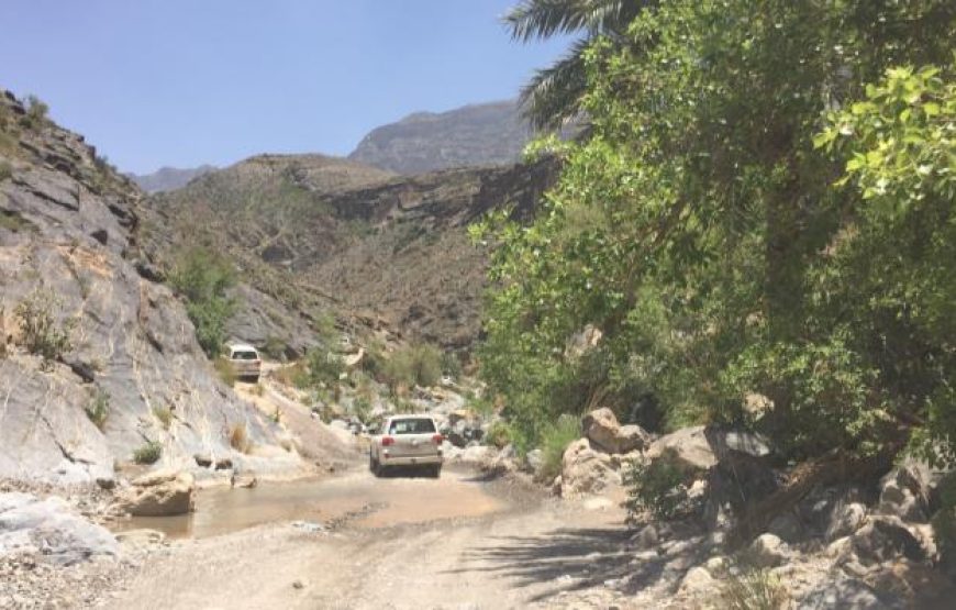 Wadi Bani Auf off-road, overnight at Jabal Akhdar Mountain (price for 1 OR 2 persons)